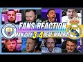 MAN CITY & REAL MADRID FANS REACTION TO MAN CITY (3)1-1(4) REAL MADRID | CHAMPIONS LEAGUE