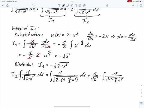A1a - Integration per Substitution (Klausur WiSe 22/23)