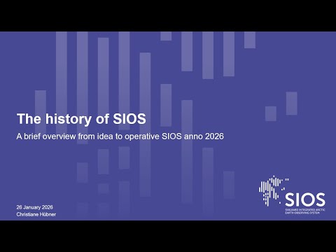 PNW2026: The History of SIOS (Christiane Hübner, SIOS-KC)