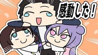 もねりこの成長に感動する社先生【社築/司賀りこ/梢桃音/にじさんじ/手描き】