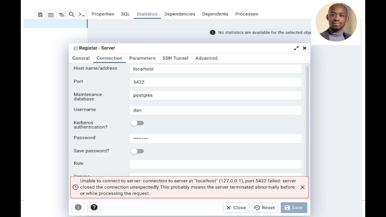 How to Fix pgAdmin Connection Failed Error (Unable to Connect to Server)