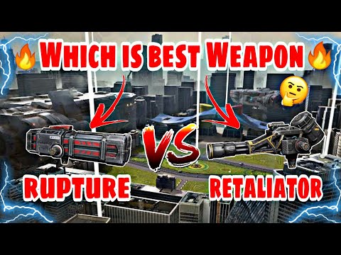 [WR] 🔥Tupture vs Retaliator Titan Weapon Comparison in |War Robots|