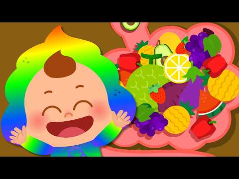 Colorful Poop Song 💩 Super Fart Family 💨| Colorful Potty Song🌈 | Nursery Rhymes & Kids Songs