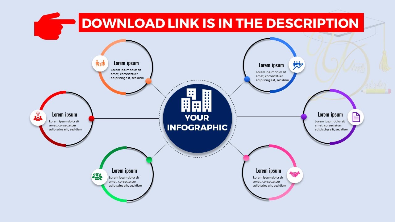 6 steps circles infographic presentations slide in PowerPoint  tutorial no 108
