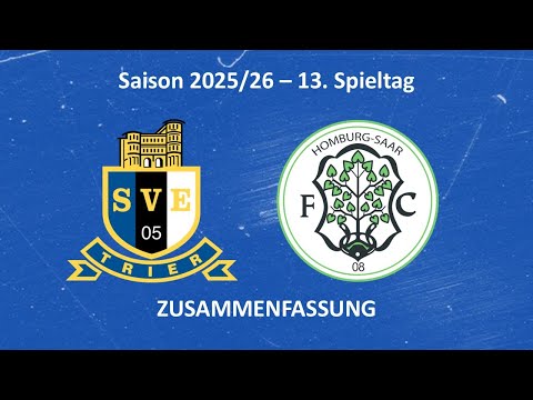 SVE-TV: Eintracht Trier vs. FC 08 Homburg - Highlights (13. Spieltag Saison 25/26)