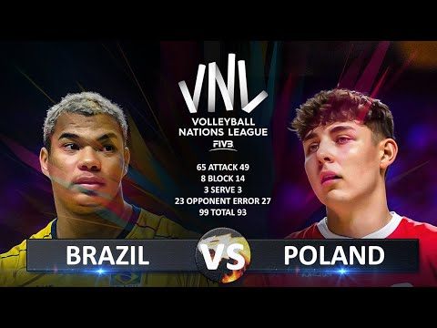 Brazil vs Poland | Men's VNL 2025