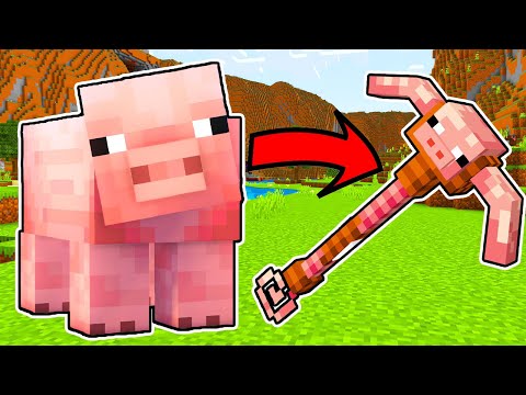 MINECRAFT BUT ALL MOB BECOME WEAPONS ft @BANGJBLOX |  MINECRAFT