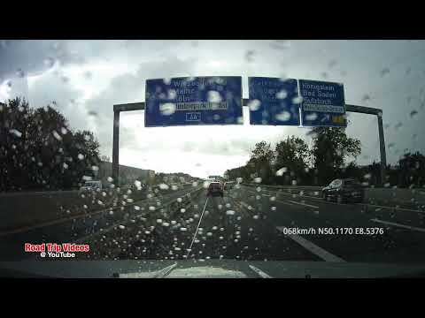 driving in Frankfurt am Main / visiting Hofheim / Germany / October 2018 - road trip