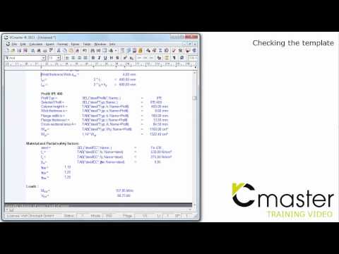 VCmaster - Loading and Using VCmaster templates