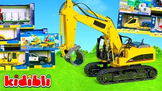 Oyuncak Beton Mikseri, Kamyon ve Vinç Şantiyede Çalışıyor! 🚧 Eğitici Araçlar Vid
