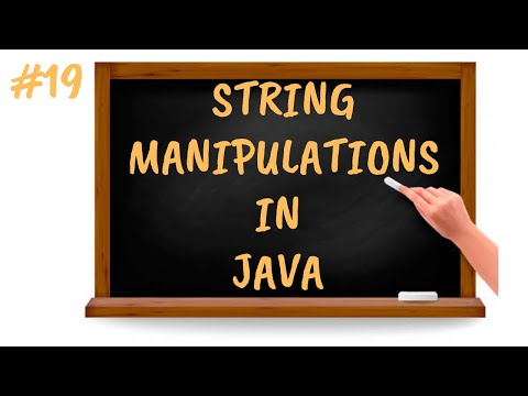 String Manipulations In Java Java Tutorial For Beginners In Tamil