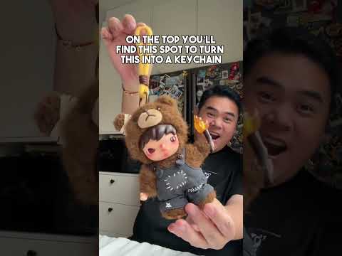 So recently #v #taehyung #bts was seen in Paris with this special edition #hirono #popmart #keychain