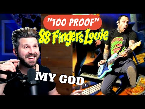 One GIANT Bass Solo?! Bass Teacher REACTS to 88 Fingers Louie - "100 PROOF"