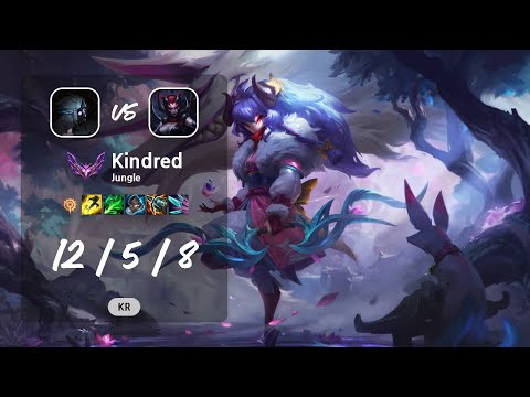 Kindred Jungle vs Elise - KR Master Patch 13.8