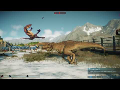 100 VELOCIRAPTORS vs 2 TREX WHO WILL WIN Jurassic World Evolution 2 AI Fight