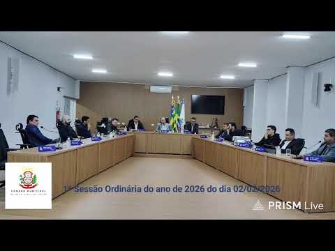 1ª Sessão Ordinária do ano de 2026 do dia 02/02/2026