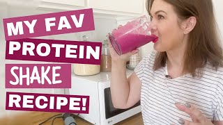 Coach Julia's Raspberry Protein Shake