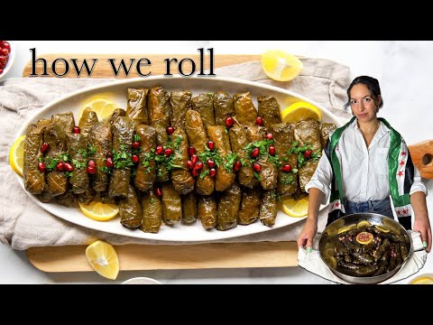 The Stuffed Grape Leaves worth every roll 💚 (Syrian Dolma Recipe)