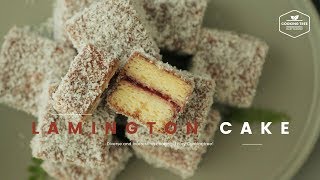 래밍턴 케이크 만들기 : Lamington cake Recipe - Cooking tree 쿠킹트리*Cooking ASMR
