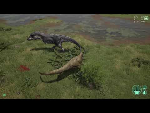 SubRex vs Rex Adult - 1v1 - The Isle Gameplay