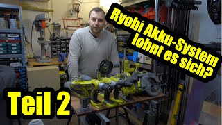 Ryobi 18V Akku System - lohnt sich der Einstieg? - Review Kantenfräse Handkreissäge etc. - Teil 2/2