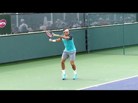 Roger Federer Forehand Slow Motion - Indian Wells ATP (HD)