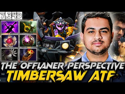 7.34D Patch ATF - Timbersaw The Offlaner Perspective - Dota 2 Pro Full Gameplay #atf #timbersaw