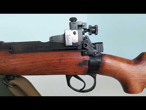 Lee-Enfield No.  8 Mk 1  .22 LR target rifle with PH5D aperture sight and FS22B tunnel sight.