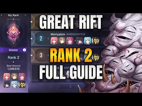 Great Rift 1.25m Score Rank 2 Full Run + Commentary (First Half) - Chaos Zero Nightmare