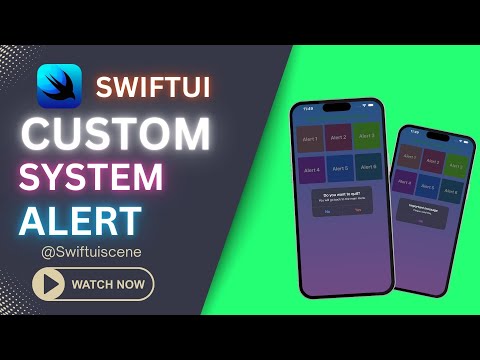 🎨 Vibrant Alert Showcase in SwiftUI 🚀  Custom Button Colors & Gradients 🌈