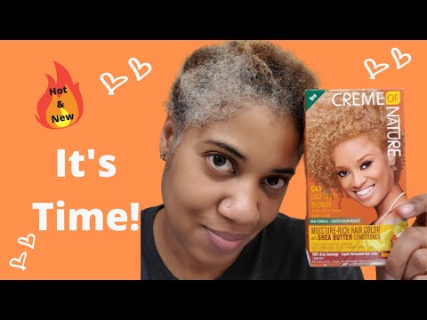 Dying my Gray Hair with Creme of Nature Lightest...