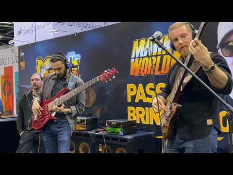 Hadrien Feraud and Teymur Phell at Namm 2020 at Markbass Booth. Anaheim.