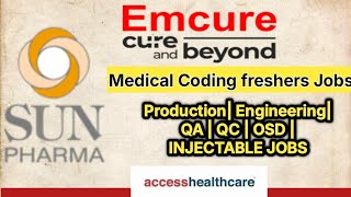 Medical Coding| QA | QC | Production| Freshers & Experience Pharma Jobs