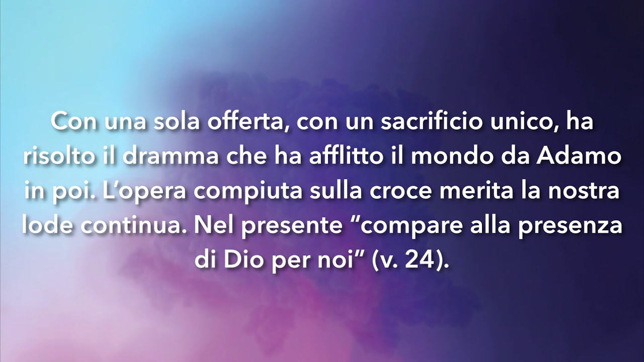 Meditazione Calendario "Parole di Vita" del 10 luglio 2019