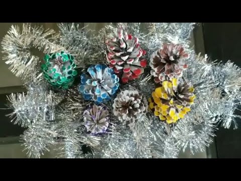 2 Ideas Con Piñas De Pino Para Decorar En Navidad | Decoraciones Navideñas | Manualidades Navideñas