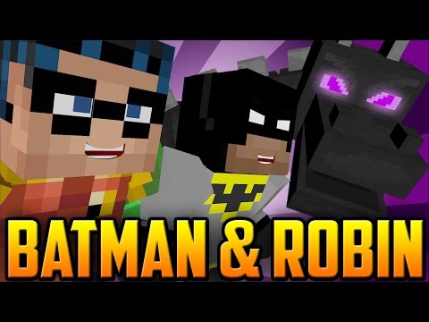 Minecraft: Batman and Robin Escape From Dragons!