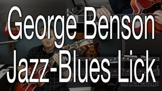 George Benson Jazz Blues Lick - Jazz Guitar Lesson by Morten Faerestrand