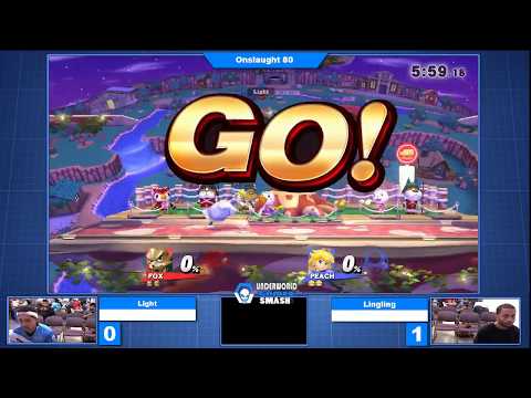 Onslaught 80 - Winner's Finals: Light (Fox) vs LingLing (Peach/Kirby)