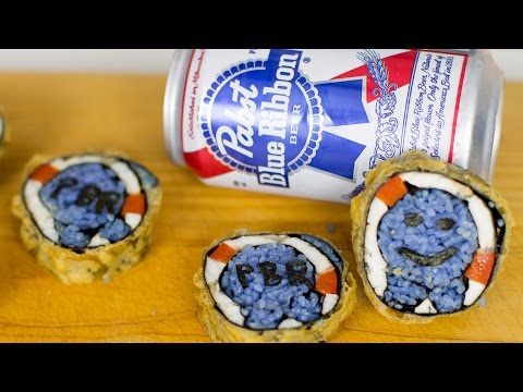 Tempura PBR Beer Batter Sushi Video
