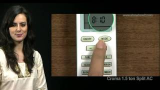 Croma Air Conditioner - How to use Timer on Function