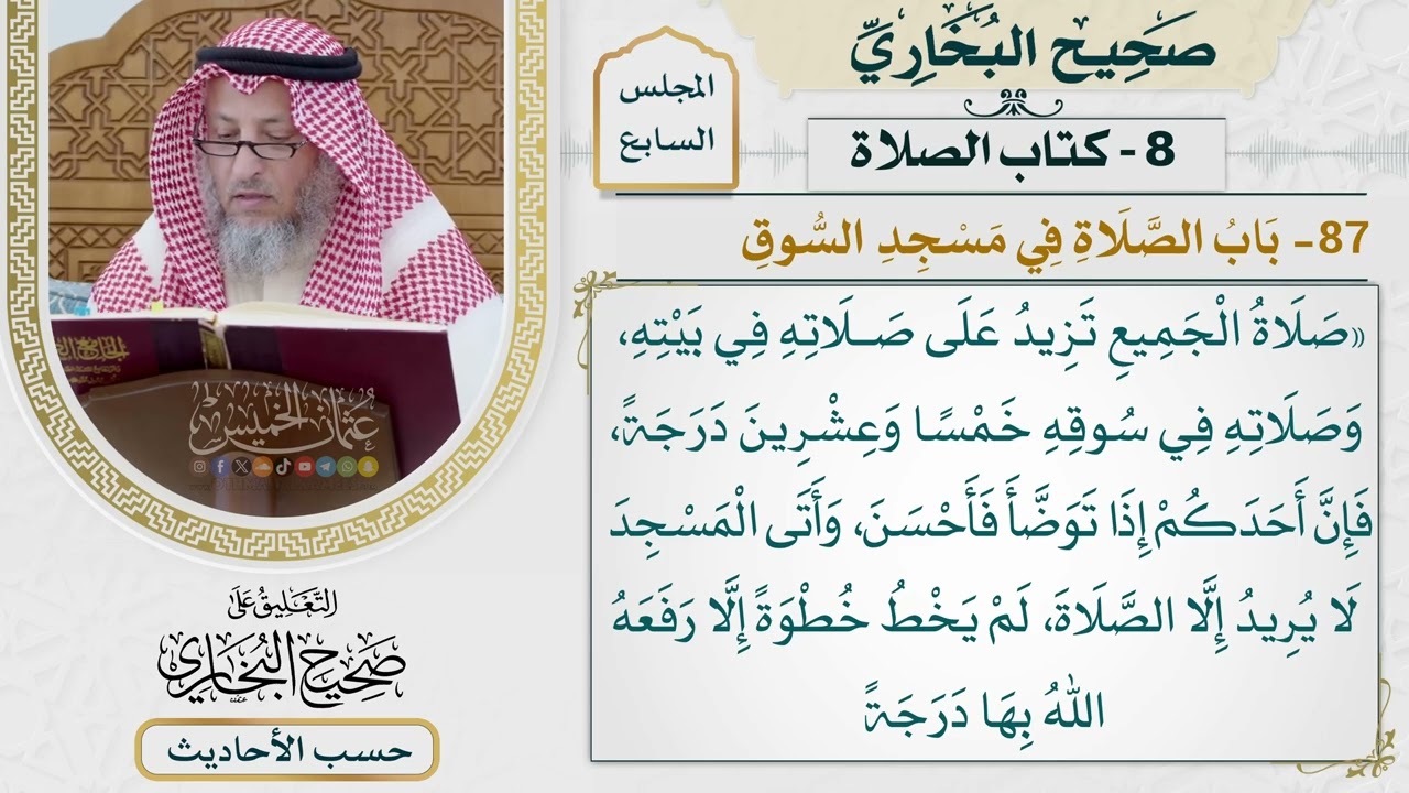 [477] حديث: صلاة الجميع تزيد على صلاته في بيته [كتاب الصلاة - باب الصلاة في مسجد ا