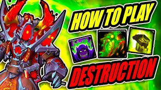 Destruction Warlock Guide for Beginners! Macros + Talents + Stats Explained | The War Within PvP PvE