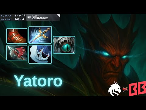 Yatoro [Terrorblade] | Best Core Farm Gameplay | watch n Learn | BB vs T Spirit | 7.39e