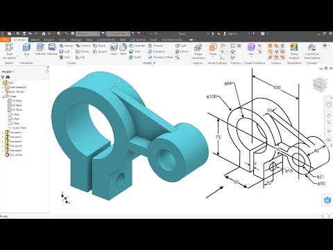 Autodesk Inventor Tutorial For Beginners Exercise 5