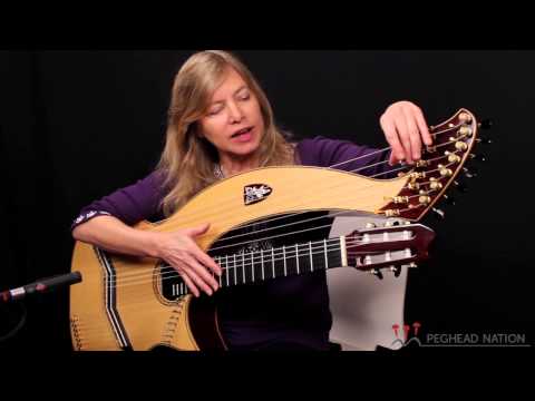 Muriel Anderson demonstrates her Doolin Harp Guitar for Peghead Nation