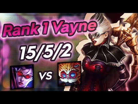 Vayne Vs Heimerdinger - Challenger Gameplay Rank 1 Vayne