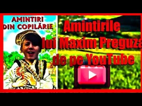 Amintirile lui Maxim Preguza de pe YouTube