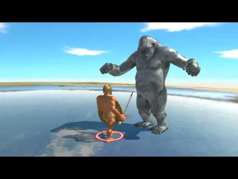 Goro the giant vs Achilles | animal revolt battle simulation | arbs test