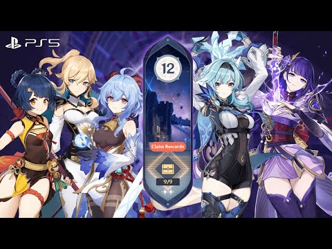 2.4 / 2.3 Spiral Abyss Floor 12 | F2P 9 Star Clear | Melt Ganyu & Taser Eula | Genshin Impact PS5
