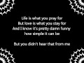 Didn't Hear That From Me -- Josh Kelley (lyrics)